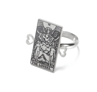 Tarot Card Adjustable Rings