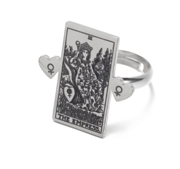 Tarot Card Adjustable Rings