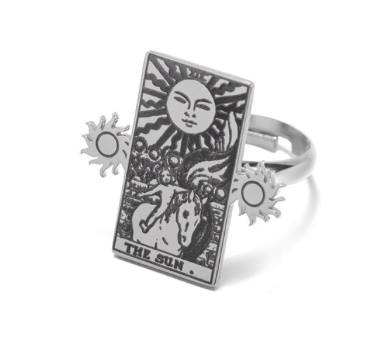 Tarot Card Adjustable Rings