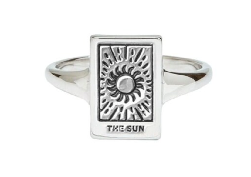 Tarot Card Adjustable Ring - Moon