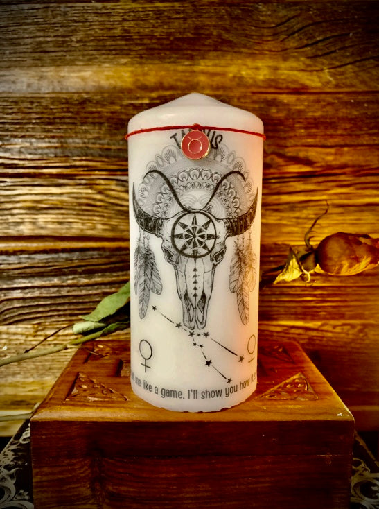 Zodiac Skull Candles